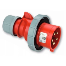 Wtyczka siłowa plastikowa 32A/5P 400V IP67 prze. czerwona SHARK 0252-6 PCE