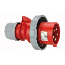 Wtyczka siłowa plastikowa 32A/5P 400V IP67 prze. czerwona SHARK 0252-6 PCE