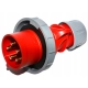 Wtyczka siłowa plastikowa 32A/5P 400V IP67 prze. czerwona SHARK 0252-6 PCE