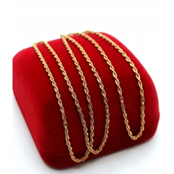 Złoty łańcuszek Kordel długi Pr.750 W:1,43gr Dł:58cm