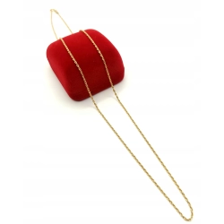 Złoty łańcuszek Kordel długi Pr.750 W:1,43gr Dł:58cm