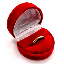 Złoty pierścionek obrączka Różaniec PR.585 W:1,62gr R.13 InterSKLP