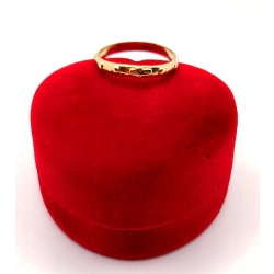 Złoty pierścionek obrączka Różaniec PR.585 W:1,62gr R.13 InterSKLP