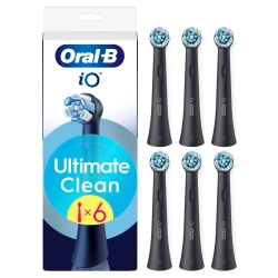 Oral-B iO Series Ultimate Clean Black Oryginalne 6 końcówek do szczoteczki