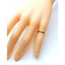 Złota obrączka mini Szer.2mm Pr.585 W:1,08gr Roz.7