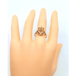 Złoty pierścionek ażurowy Lotos Pr.583 W:3,12gr R.17