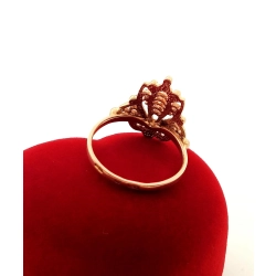 Złoty pierścionek ażurowy Lotos Pr.583 W:3,12gr R.17