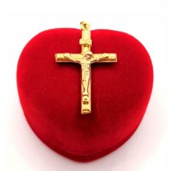 Złota zawieszka Krzyż z Chrystusem PR.585 W:1,18gr InterSKLEP