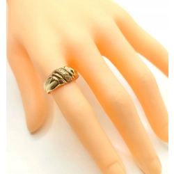 Złoty pierścionek zdobiony PR.585 W:3,70gr R.16 InterSKLEP