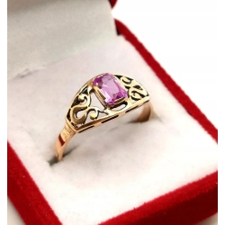 Złoty pierścionek Ażurowy PR.585 W:2,36gr R.16 InterSKLEP