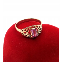 Złoty pierścionek Ażurowy PR.585 W:2,36gr R.16 InterSKLEP