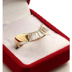 Złoty pierścionek z Cyrkoniami PR.585 W:3,07gr R.13 InterSKLEP