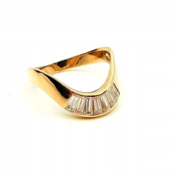 Złoty pierścionek z Cyrkoniami PR.585 W:3,07gr R.13 InterSKLEP