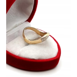 Złoty pierścionek z Cyrkoniami PR.585 W:3,07gr R.13 InterSKLEP