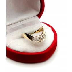 Złoty pierścionek z Cyrkoniami PR.585 W:3,07gr R.13 InterSKLEP