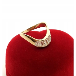 Złoty pierścionek z Cyrkoniami PR.585 W:3,07gr R.13 InterSKLEP