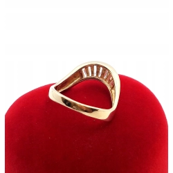 Złoty pierścionek z Cyrkoniami PR.585 W:3,07gr R.13 InterSKLEP