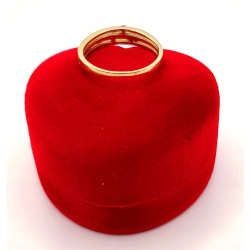 Złoty pierścionek z Cyrkoniami PR.585 W:2,10gr R.15 InterSKLEP