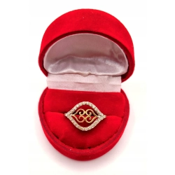 Złoty pierścionek z Cyrkoniami PR.585 W:2,53gr R.20 InterSKLEP