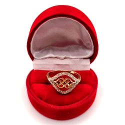 Złoty pierścionek z Cyrkoniami PR.585 W:2,53gr R.20 InterSKLEP