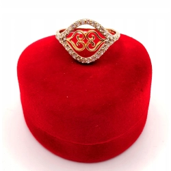 Złoty pierścionek z Cyrkoniami PR.585 W:2,53gr R.20 InterSKLEP