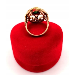 Złoty pierścionek z Turmalinem PR.585 W:6,19gr R.10 InterSKLEP