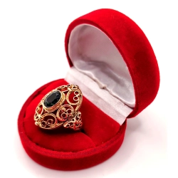 Złoty pierścionek z Turmalinem PR.585 W:6,19gr R.10 InterSKLEP