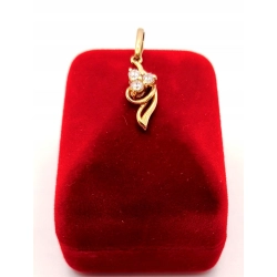 Złota zawieszka z Cyrkoniami PR.585 W:0,91gr InterSKLEP