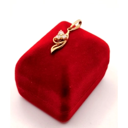 Złota zawieszka z Cyrkoniami PR.585 W:0,91gr InterSKLEP