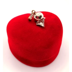 Złota zawieszka z Perłą i cyrkoniami PR.585 W:1,68gr InterSKLEP