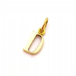 Złota zawieszka Litera D PR.585 W:0,80gr InterSKLEP