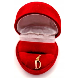 Złota zawieszka Litera D PR.585 W:0,80gr InterSKLEP