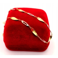 Złota bransoletka Blaszki PR.585 W:1,05gr Dł.20,5cm InterSKLEP