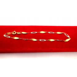 Złota bransoletka Blaszki PR.585 W:1,05gr Dł.20,5cm InterSKLEP