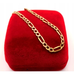 Złota bransoletka Figaro PR.585 W:1,19gr Dł.17,5cm InterSKLEP