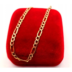 Złota bransoletka Figaro PR.585 W:1,19gr Dł.17,5cm InterSKLEP