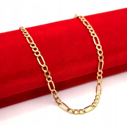 Złota bransoletka Figaro PR.585 W:1,19gr Dł.17,5cm InterSKLEP