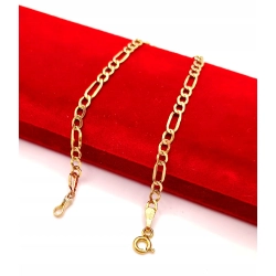 Złota bransoletka Figaro PR.585 W:1,19gr Dł.17,5cm InterSKLEP