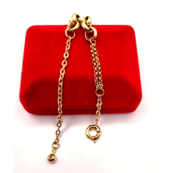 Złota bransoletka z Zawieszkami PR.585 W:8,01gr Dł.18-20cm InterSKLEP