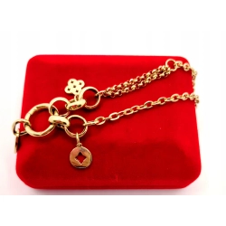 Złota bransoletka z Zawieszkami PR.585 W:8,01gr Dł.18-20cm InterSKLEP