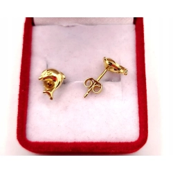 Złote kolczyki Delfiny sztyft PR.585 W:1,07gr InterSKLEP