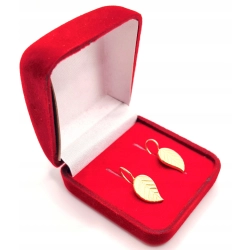 Złote kolczyki Liście PR.583 W:4,82gr InterSKLEP