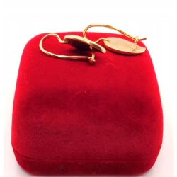 Złote kolczyki Liście PR.583 W:4,82gr InterSKLEP