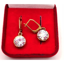 Złote kolczyki z Cyrkonią wiszące PR.585 W:6,21gr InterSKLEP