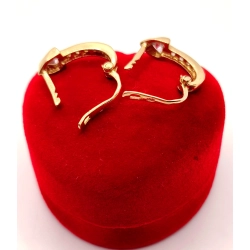 Złote kolczyki z cyrkoniami Strzałki PR.585 W:3,40gr InterSKLEP