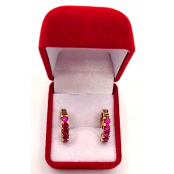 Złote kolczyki z cyrkoniami Koła PR.585 W:3,78gr InterSKLEP