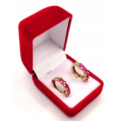 Złote kolczyki z cyrkoniami Koła PR.585 W:3,78gr InterSKLEP