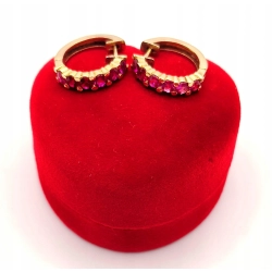 Złote kolczyki z cyrkoniami Koła PR.585 W:3,78gr InterSKLEP