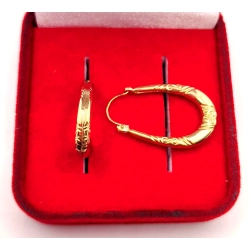 Złote kolczyki zdobione wiszące PR.375 W:1,12gr InterSKLEP