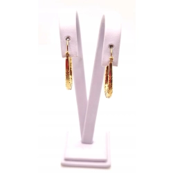 Złote kolczyki zdobione wiszące PR.375 W:1,12gr InterSKLEP